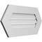 Ekena Millwork Half Round Surface Mount PVC Gable Vent: Functional, w/ 3-1/2"W x 1"P Standard Frame, 28"W x 14"H GVPHR28X1401SF - alternate 4